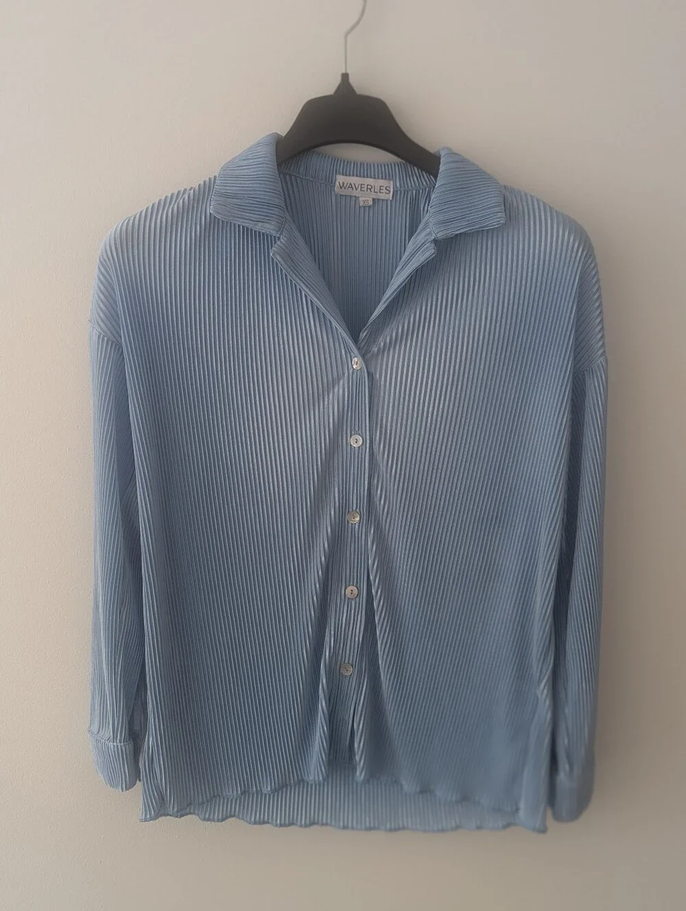 Waverles Pajama Set Size XS Blue Quiet Luxury Matching Set Cozy Comfy Cute
